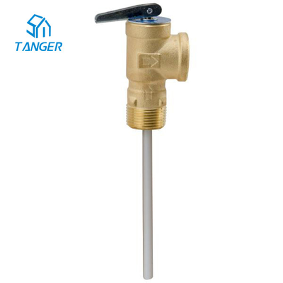 Van de de Temperatuurcontrole van de warm waterboiler van de het Systeemtemperatuur van de de DrukAfblaasklep het Waterverwarmer 3/4