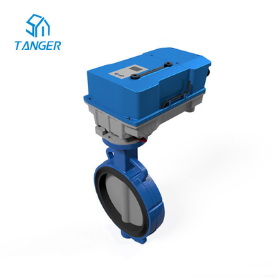 Roterende Klepactuator Elektrische Fabrikanten voor Vleugelklep IP67 168Nm